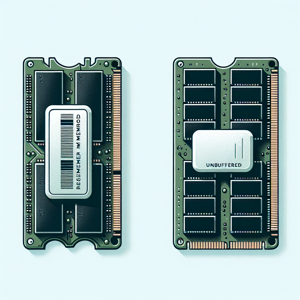 What is the difference between registered and unbuffered memory?